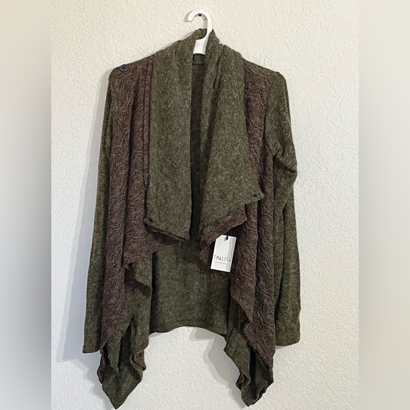 NWT Thaluta Mila Olive Convertible
Jacket Cardigan Wrap Sweater Fairy Grunge S/M - Picture 5 of 13